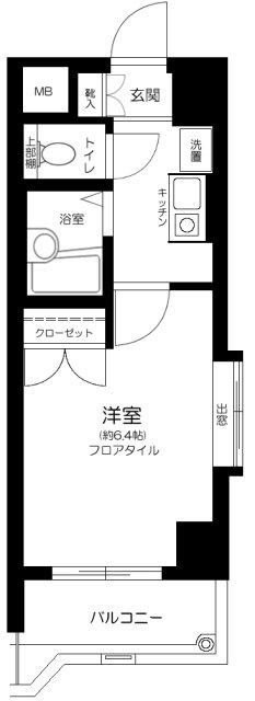 メインステージ早稲田の間取り
