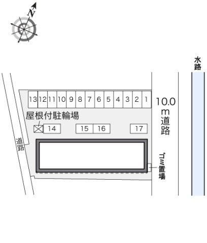 レオパレス西汐入リバーサイドの区画図