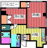 グランディオスＵの間取り