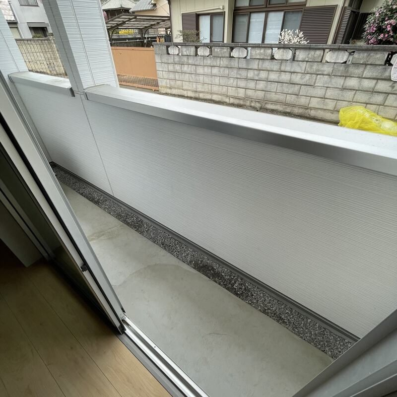MELDIA岩槻Ⅲのバルコニー