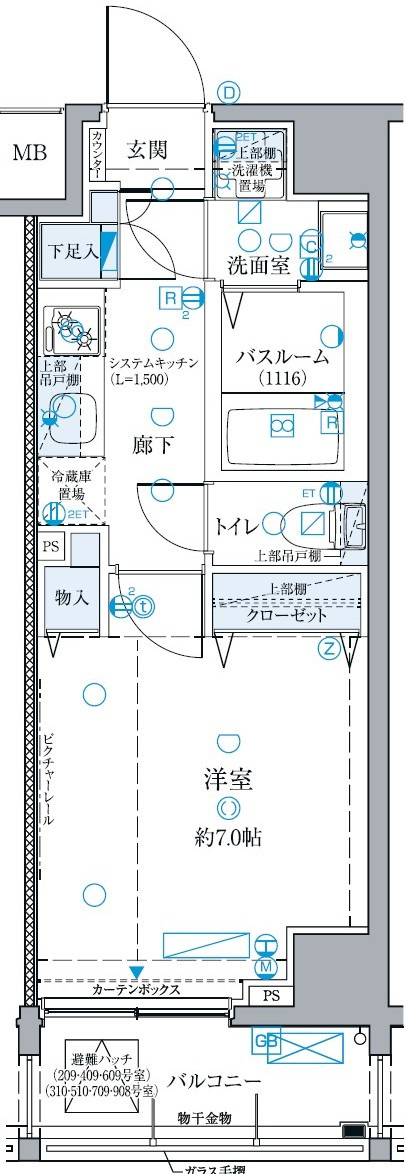 クレヴィスタ板橋西台Ⅲの間取り