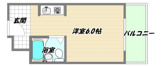 大阪市東淀川区西淡路１丁目の賃貸マンションの間取り