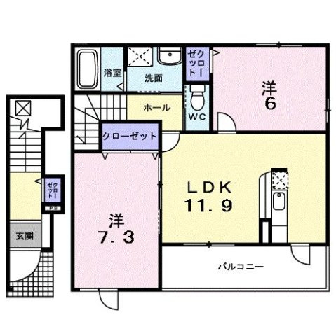 メリディオ　操山の間取り