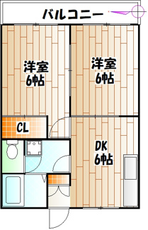 【間取り】 | ルミネK | 反転間取りになります