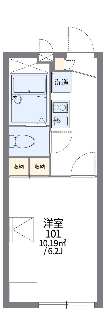 レオパレスマダミの間取り
