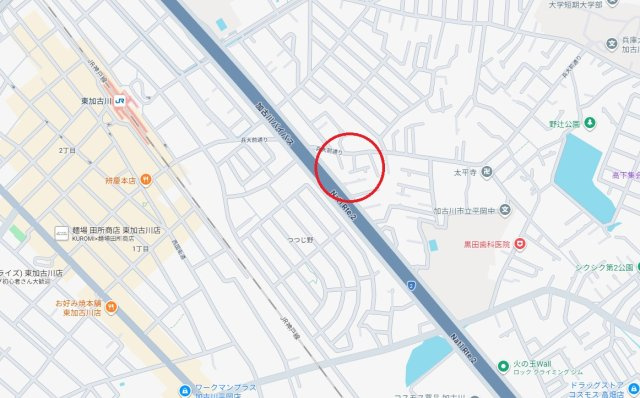 加古川市平岡町新在家 第8　　JR「東加古川駅」徒歩8分の地図