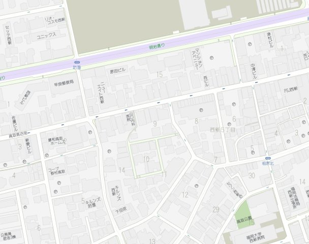 福岡県福岡市早良区西新５丁目 9の地図
