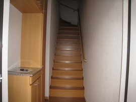 落ち着いた玄関です