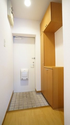 落ち着いた玄関です
