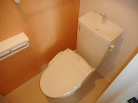 清潔感のあるトイレです