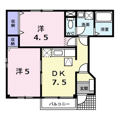 1階　2ＤＫ