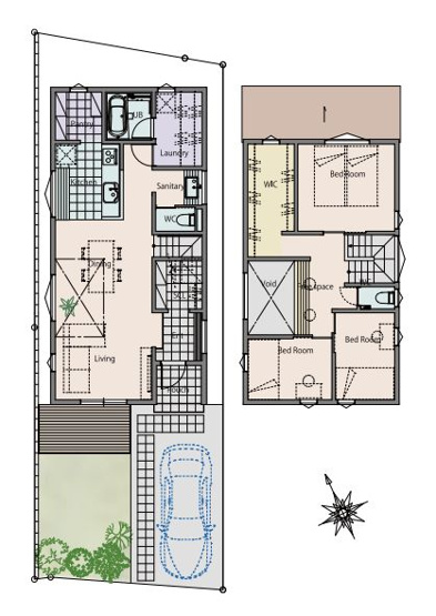 【参考プラン】 | 杉並区久我山５丁目　建築条件付売地　１区画 | 3LDK・建物面積101.84ｍ2・建物参考価格5082万円
