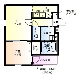 フジパレス神田北通の間取り