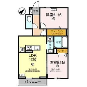 【間取り】 | Le Lien(ルリアン) | 101号室の間取り図です