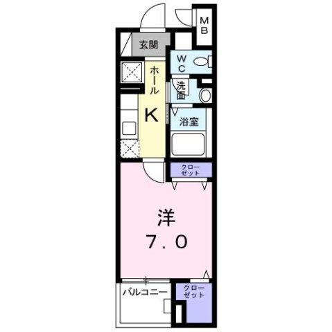 グランツ堀田の間取り