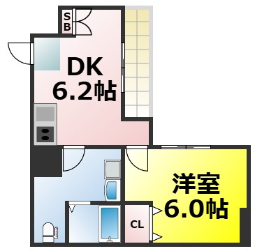 【間取り】 | グランドゥール九条 仲介手数料無料