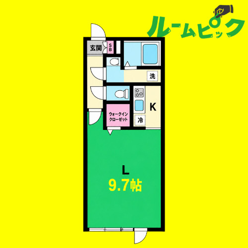 Branche吹上　名古屋市賃貸　仲介手数料無料の間取り