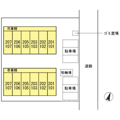 アネックス 壱番館の区画図