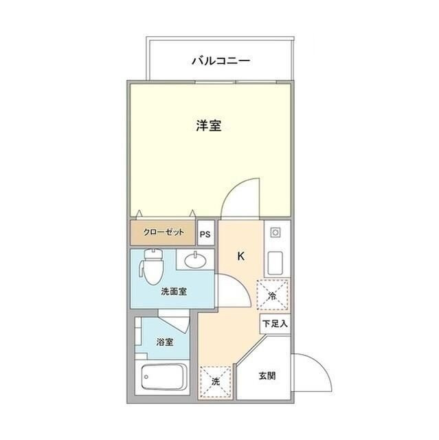 サンレイ市ヶ谷の間取り|間取りです。