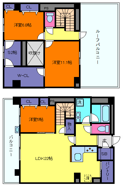 シー・クリサンス西岡本の間取り