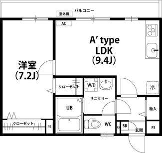 【間取り】 | リブリ・西登戸駅前 | 間取りです。