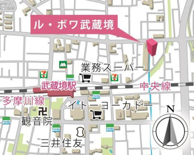 【地図】 | ル・ボワ武蔵境