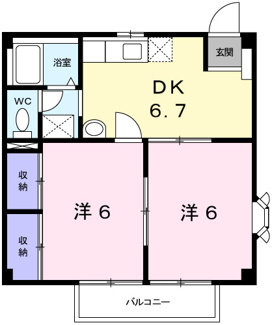【間取り】 | マロン・ハイツ今在家