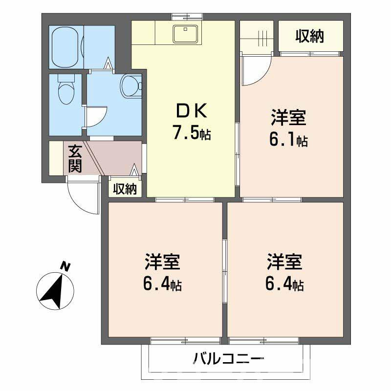 レシェンテ D棟の間取り