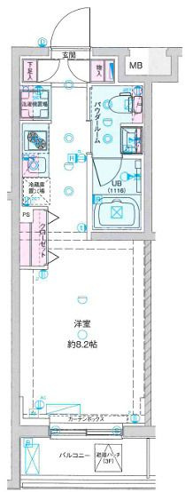 GENOVIA東向島Ⅲskygardenの間取り