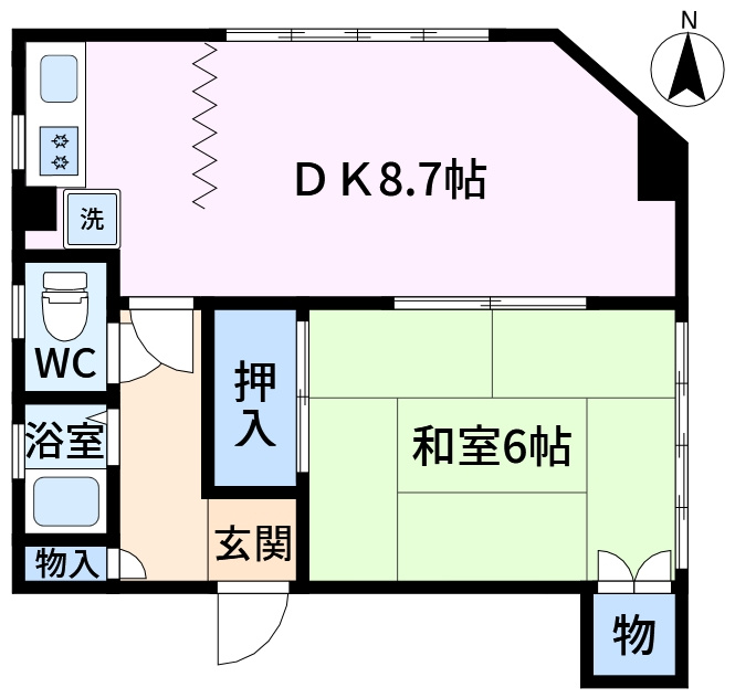 江戸川区松島３丁目のアパートの間取り
