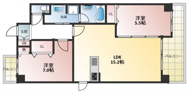 クレシア布施の間取り