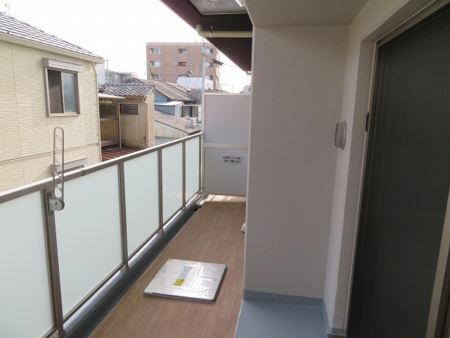 クレシア布施のバルコニー