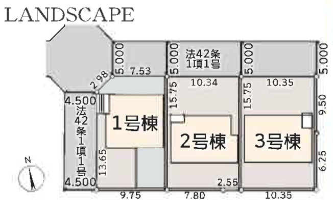 【区画図】 | 伊勢原市下落合　全３棟　新築住宅