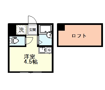 【間取り】 | TKS西国分寺 | TKS西国分寺、102号室、１Ｒロフト