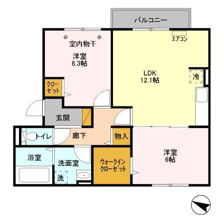 ステラ前ヶ崎の間取り