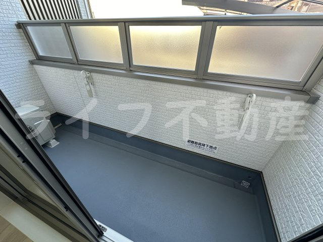 クリエオーレ俊徳町のバルコニー