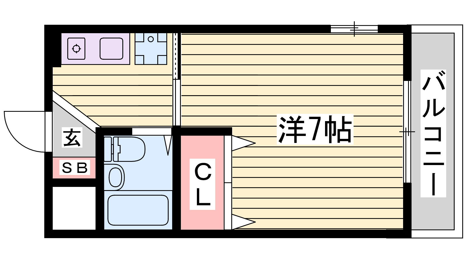 ラムール西舞子の間取り