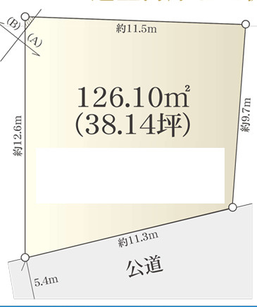 藤沢市辻堂東海岸３丁目　売地の土地図