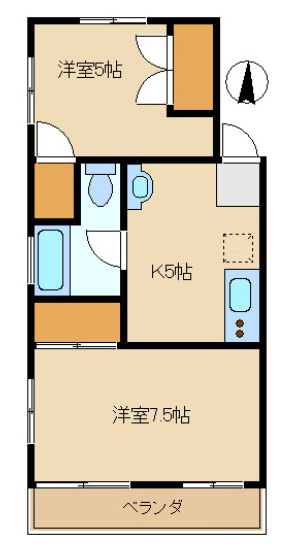 弥生町第２ローヤルコーポの間取り|お電話ですと、よりスムーズにご案内可能です！