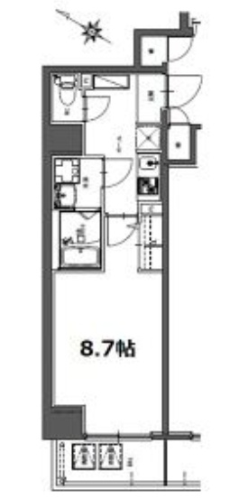 S-RESIDENCE神宮西駅前ascent(アセント)の間取り