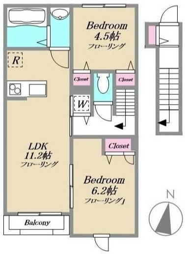 イハナガーデンC棟の間取り