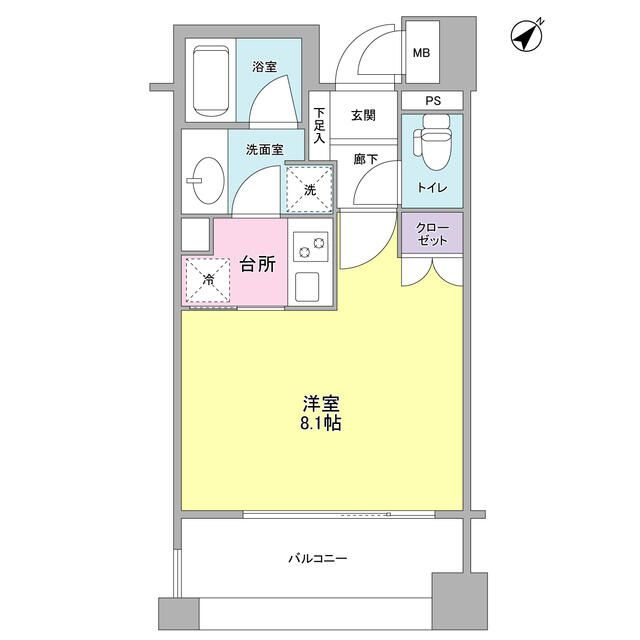 アルス恵比寿メイクスの間取り