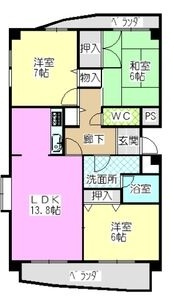 ファミーユ植田東の間取り