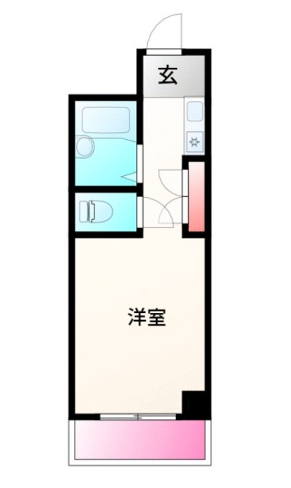 共立リライアンス四谷Vの間取り
