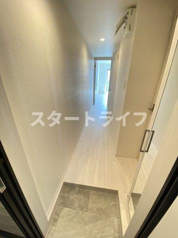 大阪市淀川区木川東１丁目のアパートの玄関
