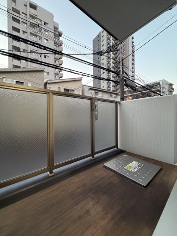 長居パークヴィラのバルコニー