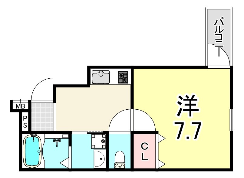 フジパレス尼崎三反田Ⅰ番館の間取り