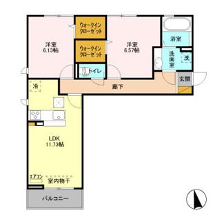 【間取り】 | アメニティーなかにしⅣ