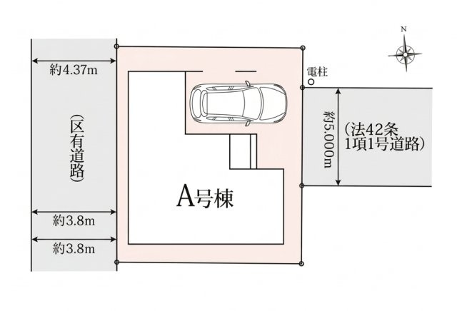 【区画図】 | 練馬区三原台1丁目　新築分譲住宅　全1棟（成増店） | ※図面と現況が異なる場合は現況優先となります。