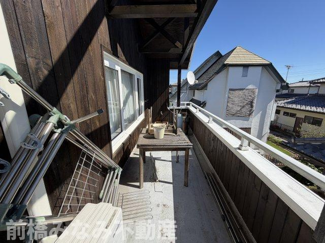 【中古】前橋市下大島町　３LDKのバルコニー|（残置物はお引渡し時までに撤去予定です）